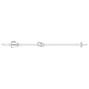 Fluid Transfer Set, Universal Spike, Wide Bore Tubing, On/ Off Clamp, 27"L